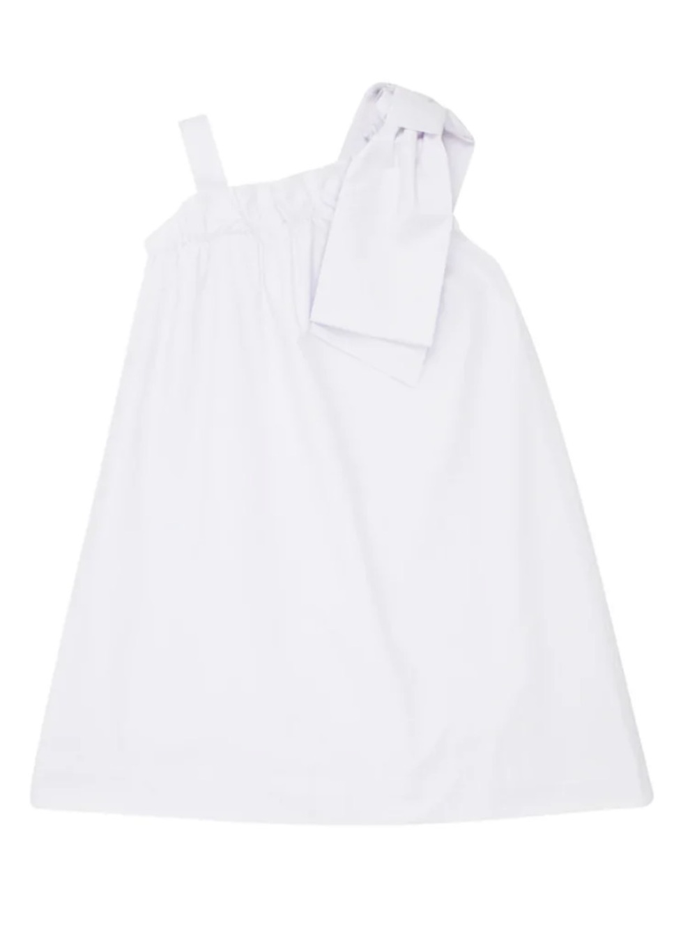 NWT! Beaufort Bonnet Company White One-Shoulder Maebelle Bow Dress Sz 7 $70